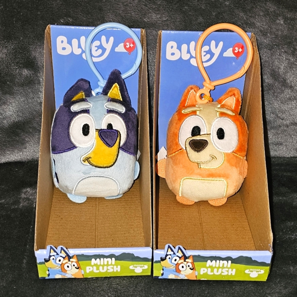 Bluey and Bingo Backpack Keychain Plush Charms